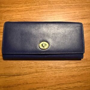 Elegant Blue Leather Wallet